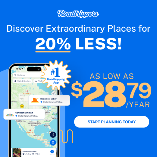 Save 20% on all Roadtrippers yearly subscription tiers